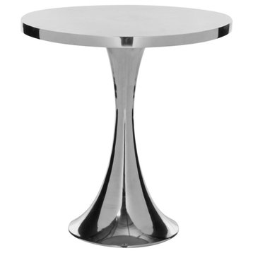 Safavieh Galium Aluminum Round Top Side Table