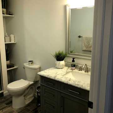 Basement Renovation Before & After