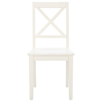 Safavieh Silio X-Back Dining Chair, White