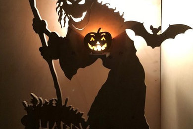 Happy Halloween witch prop