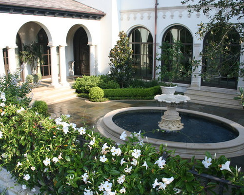 Courtyard Fountain Design Ideas & Remodel Pictures | Houzz