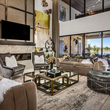 Transitional Living Room