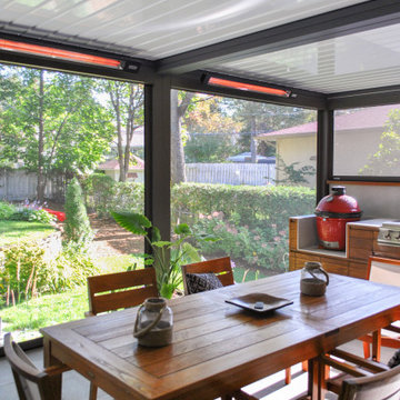 Outdoor Kitchen with Infratech heaters