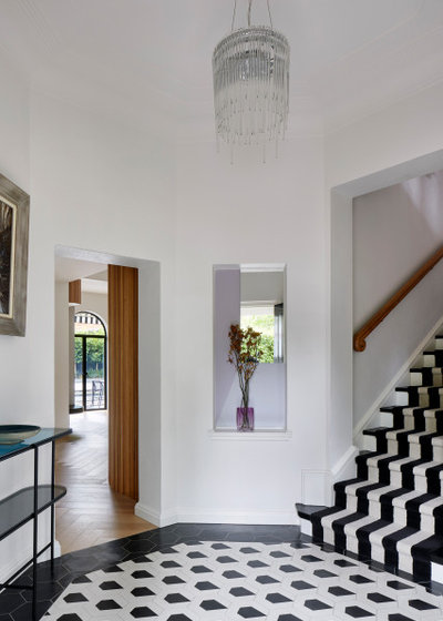Eclectic Entry by Hindley & Co Architecture & Interior Design