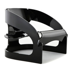 Kartell - Kartell Joe Colombo Arm Chair, Black - Armchairs And Accent Chairs