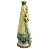 Consigned Antique Sculpture Statue Religious Madonna Chalkware