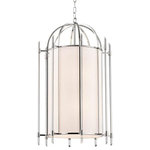 Hudson Valley Lighting - Hudson Valley Lighting 1519-PN Delancey 8-Light Pendant, 19"W - Warranty:  Manufacturer WarrDelancey Eight Light Polished NickelUL: Suitable for damp locations Energy Star Qualified: n/a ADA Certified: n/a  *Number of Lights: 8-*Wattage:40w Incandescent bulb(s) *Bulb Included:No *Bulb Type:Incandescent *Finish Type:Polished Nickel