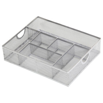 YBM Home Desk Drawer Storage Organizer Tray Caddy with 6 Compartments for Office