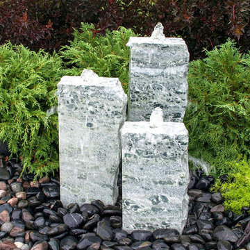Real Stone Artisan Triple Fountains