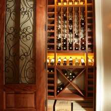 wine room shelves