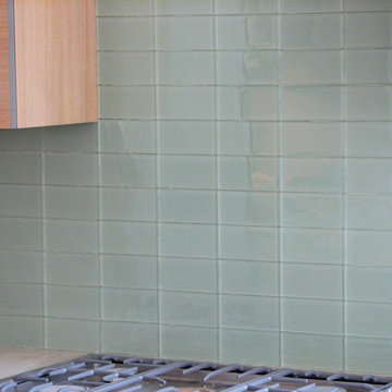 Kitchen - glass tiles