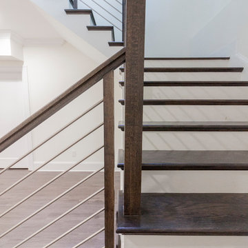 Project #50 | Geometric Staircase with Contrasting Tones