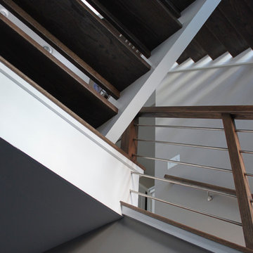 Project #22 | Stainless Steel & Dark Wood Treads
