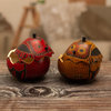 Novica Handmade Fortunate Owls, Pair Dried Mate Gourd Decorative Boxes