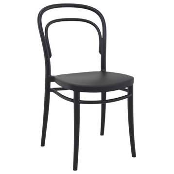 Marie Resin Outdoor Chair, Set of 2, Black
