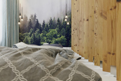 Спальня в скандинавском стиле 20 м2