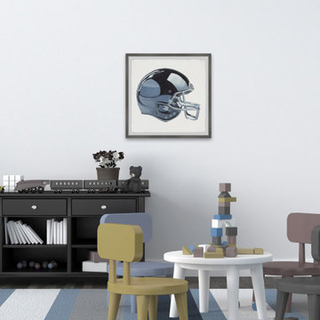 "Football Helmet" Framed Painting Print