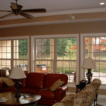 Vaulted Rooms With Window Film Application