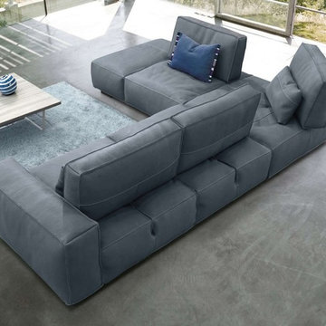 Soho Leather Sectional Sofas