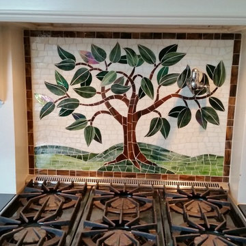 Back splash mosaic tile