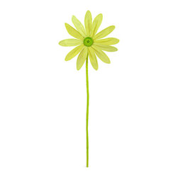 Shea's Wildflower - 24" Large Daisy Stem, Light Yellow - Wreaths And Garlands