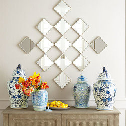 Scalloped Diamond Mirror - Five - Products
