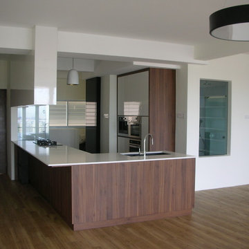Island open concept kitchen