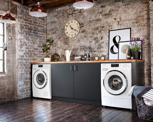 Industrial Laundry Room Design Ideas, Remodels & Photos