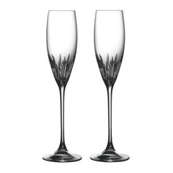 Vera Wang Crystal Duchesse Flute Set Of 2 - Wine Glasses
