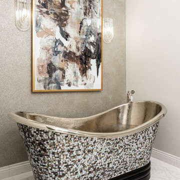 Guest Bath Gold Bathtub