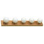5-Light Vanity Light, Honey Oak