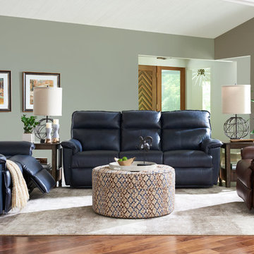 Jay La-Z-Time® Full Reclining Sofa by La-Z-Boy shown in Admiral