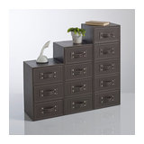 Комод с 3 ящиками, имитация под кожу, Rockford LA REDOUTE INTERIEURS