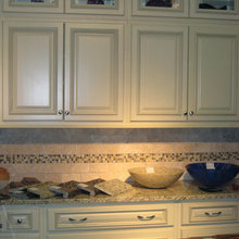 white cabinets