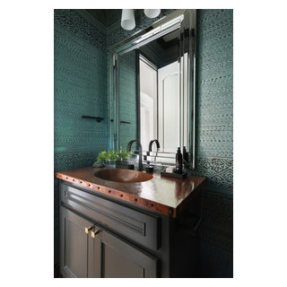 Brentwood Dr - Transitional - Powder Room - Dallas - by Kat Black ...