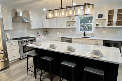 Trendy home design photo in Boston