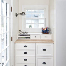 Kitchen drop zone, desk