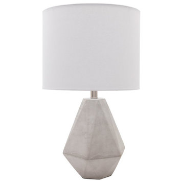 Stonington Table Lamp by Surya, Natural/White Shade