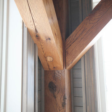 Timber Frame House Addition on Ridge Road