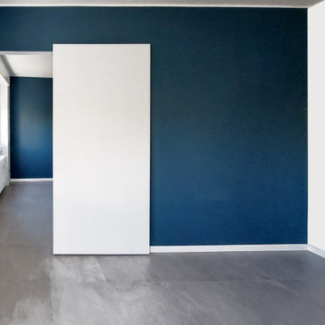 una casa blu