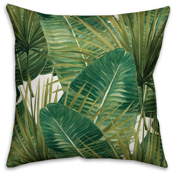 Tropical View Spun Poly Pillow, 18x18