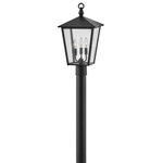 Hinkley - Hinkley 14061BK Huntersfield, 3 Light Medium Outdoor Post Top Pier t Lan - Inspired by the heirloom quality of a traditionalHuntersfield 3 Light Black Clear Seedy Gl *UL: Suitable for wet locations Energy Star Qualified: n/a ADA Certified: n/a  *Number of Lights: 3-*Wattage:60w Incandescent bulb(s) *Bulb Included:No *Bulb Type:Incandescent *Finish Type:Black