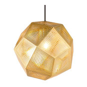 Tom Dixon Etch Shade Pendant, Brass