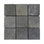 Grey 4" x 4" Stone Mosaic Tile