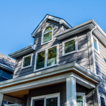Siding Installation - James Hardie Lap Siding in Evening Blue