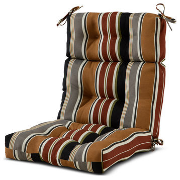 Outdoor High Back Chair Cushion, Brick
