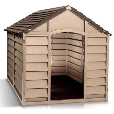Starplast Large Dog House / Kennel,  Mocha/Brown