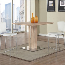 Carina 3 PC Counter Height Set | Light Oak - Bar Stools And Counter Stools