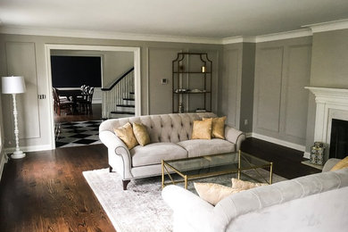 Transitional family room photo in Other