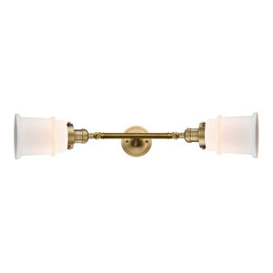 Innovations 208L-AB-G184 2 Vertical Bath Vanity Light Antique Brass